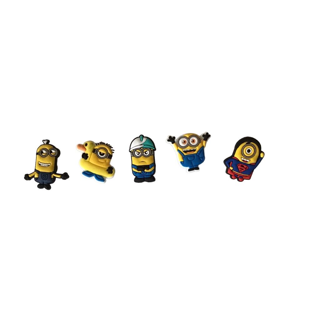 Minions Characters  Set of 5 Charms for Crocs